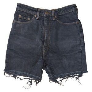 Vintage Cutoff Black Jean Shorts Waist: 13.5”